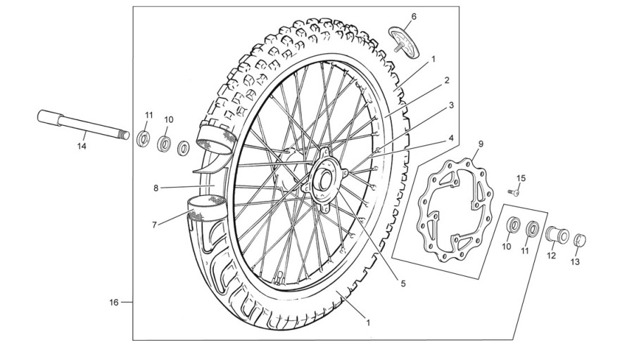 roue avant [3.0 i [2011 [Enduro]]]