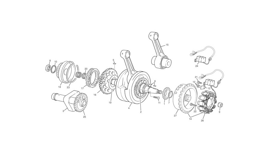 vilebrequin assemblé [SE 4.5 i-F [2010 [Enduro]]]