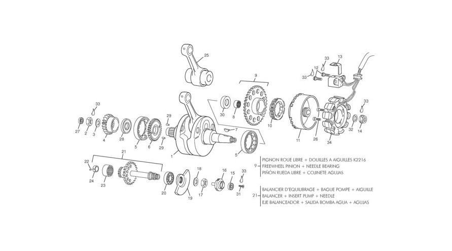 vilebrequin assemblé [SE3.0iF [2010 [Enduro]]]