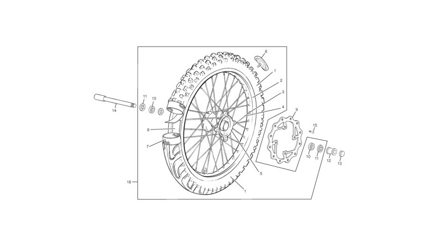 roue avant [SE3.0iF-R [2010 [Enduro]]]