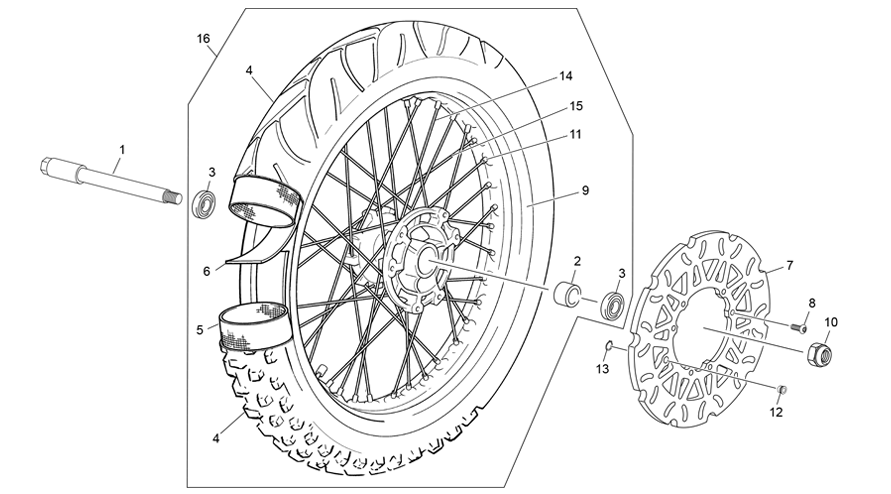 roue avant [50 SM FACTORY RS [2021 [50 / 125]]]