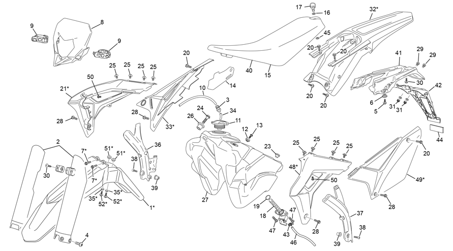 plastiques [250 SE FACTORY [2021 [Enduro]]]