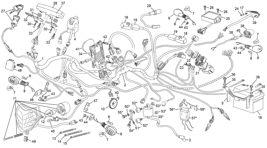 faisceau électrique [250 SE RACING [2021 [Enduro]]]