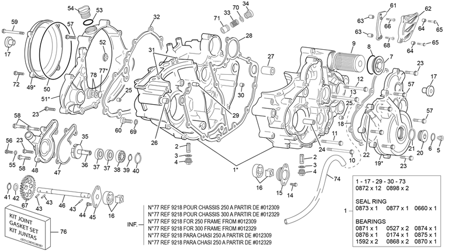 groupe carters [250 SEF FACTORY [2021 [Enduro]]]
