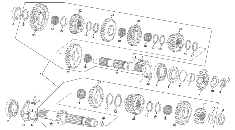 boite de vitesse [450 SEF FACTORY [2021 [Enduro]]]
