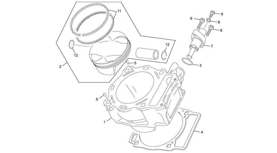 cylindre [450 SEF RACING [2021 [Enduro]]]