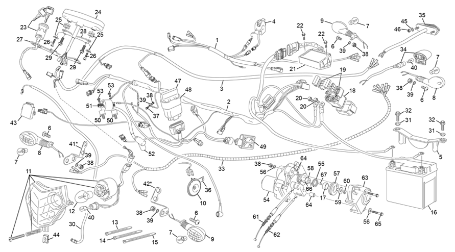faisceau électrique [125 SE FACTORY [2021 [Enduro]]]