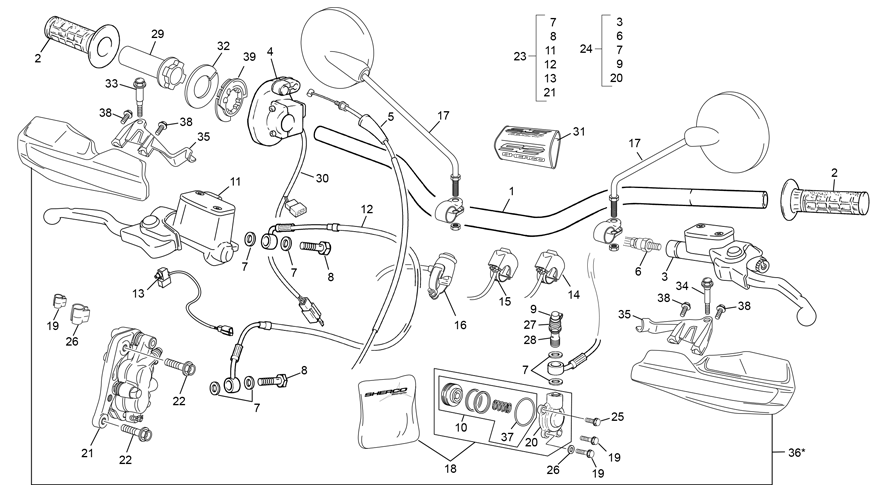guidon [125 SE FACTORY [2021 [Enduro]]]