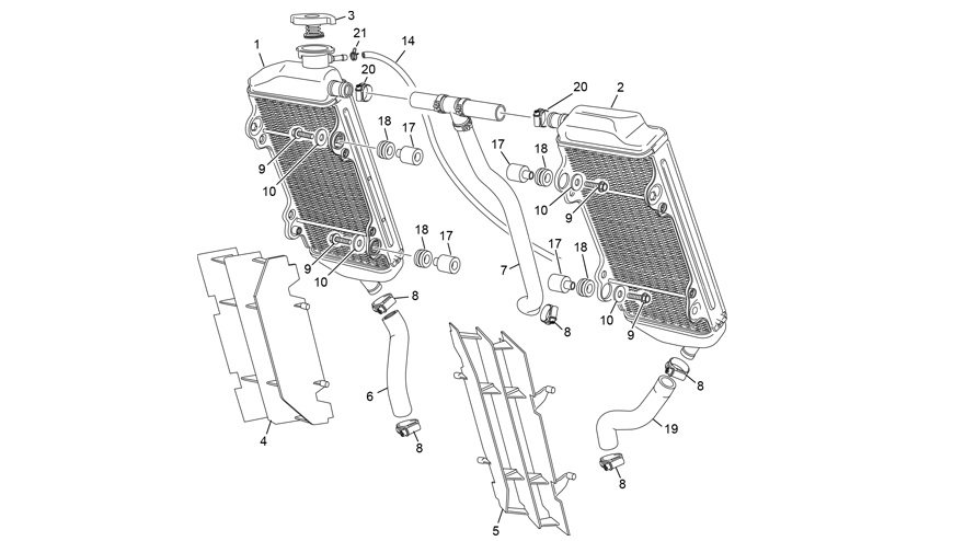 radiateur [125 SE RACING [2021 [Enduro]]]