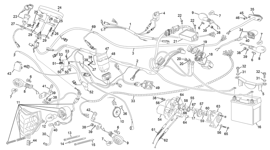 faisceau électrique [125 SE RACING [2021 [Enduro]]]