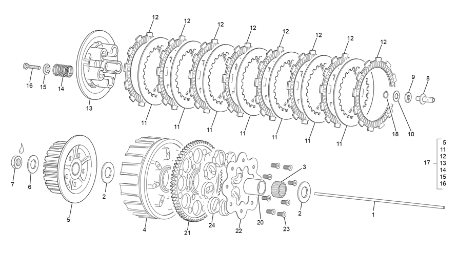 embrayage [125 SE RACING [2021 [Enduro]]]