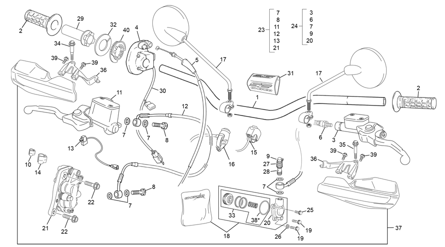 guidon [300 SE FACTORY [2021 [Enduro]]]