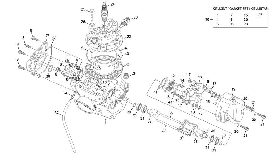 cylindre - culasse [300 SE FACTORY [2021 [Enduro]]]
