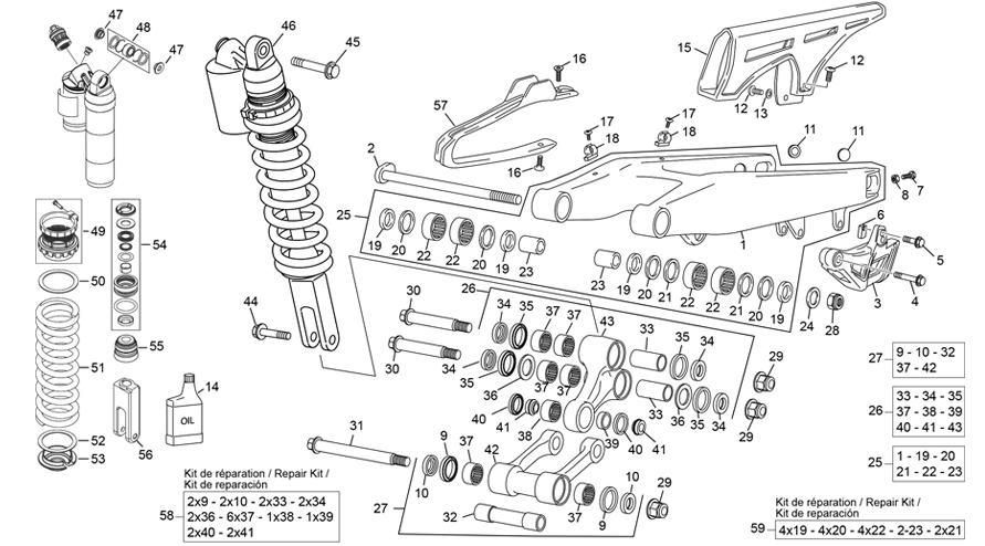 amortisseur - bras oscillant [300 SE RACING [2021 [Enduro]]]