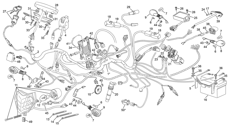 faisceau électrique [300 SEF FACTORY [2021 [Enduro]]]