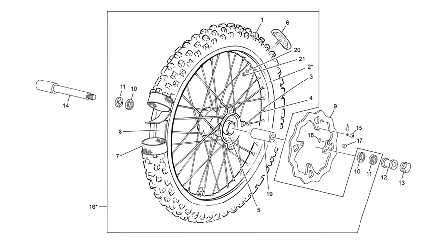 roue avant [300 SEF FACTORY [2021 [Enduro]]]
