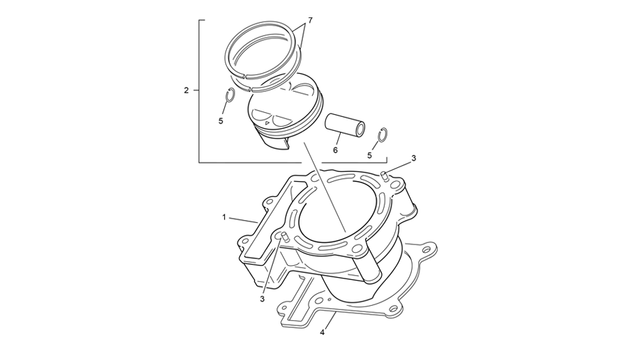 cylindre [300 SEF FACTORY [2021 [Enduro]]]