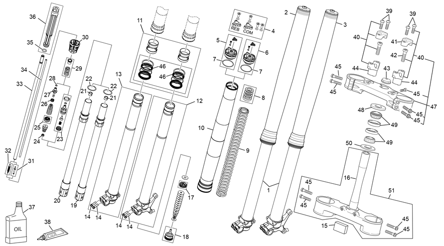 fourche [300 SEF RACING [2021 [Enduro]]]