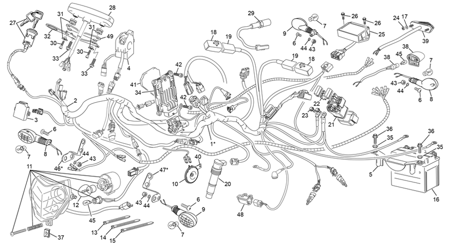 faisceau électrique [300 SEF RACING [2021 [Enduro]]]