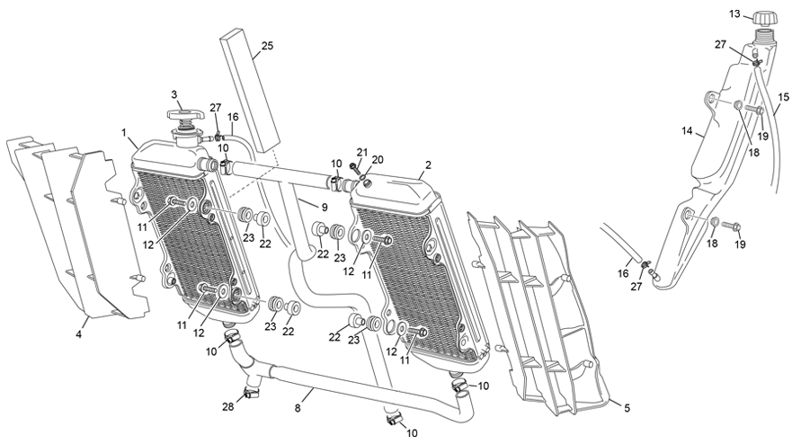 radiateur [500 SEF RACING [2021 [Enduro]]]