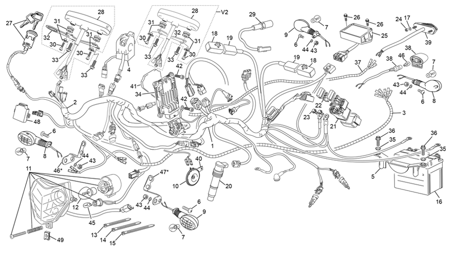faisceau électrique [500 SEF RACING [2021 [Enduro]]]
