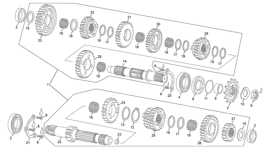 boite de vitesse [500 SEF RACING [2021 [Enduro]]]