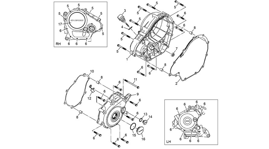 carters lateraux [125 HRD SM FACTORY RS [2023 [50 / 125]]]
