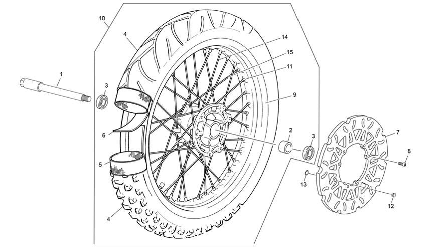 roue avant [50 SM SILVER RS [2023 [50 / 125]]]
